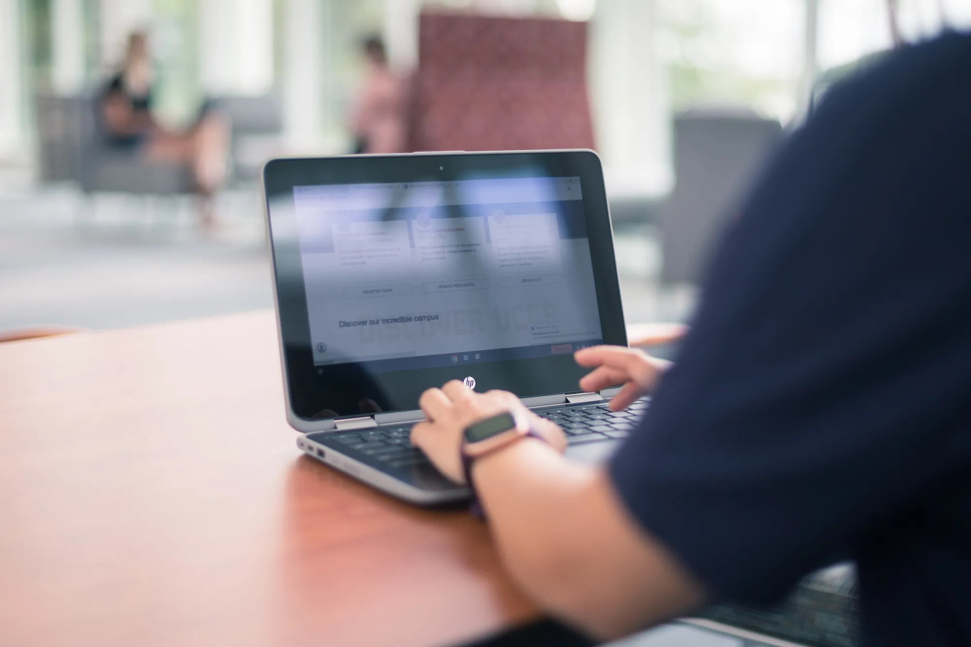 Student on Computer