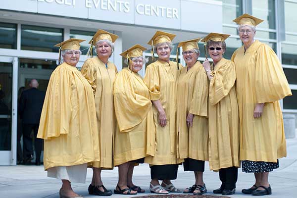 The Class of 1961 the Golden Graduates attend the 2011 Convocation